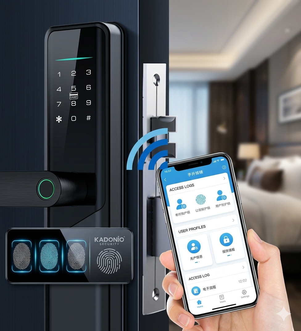 Smart Fingerprint Door Lock | Keyless Entry & NFC Unlock